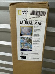 Giant USA Map Wall Mural Poster – Earth Tones 110″x76″ Geographic