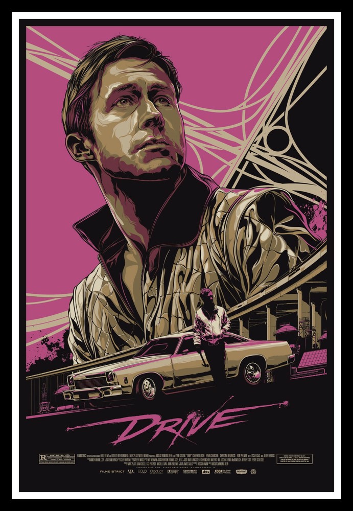Drive Art Movie Poster Print & Unframed Canvas Prints