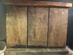 Vintage Home Sweet Home Print Mounted On 3 Horizontal Wood Planks