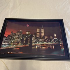 Electric Art New York Brooklyn Bridge Moon Lighted Picture 16 Lights