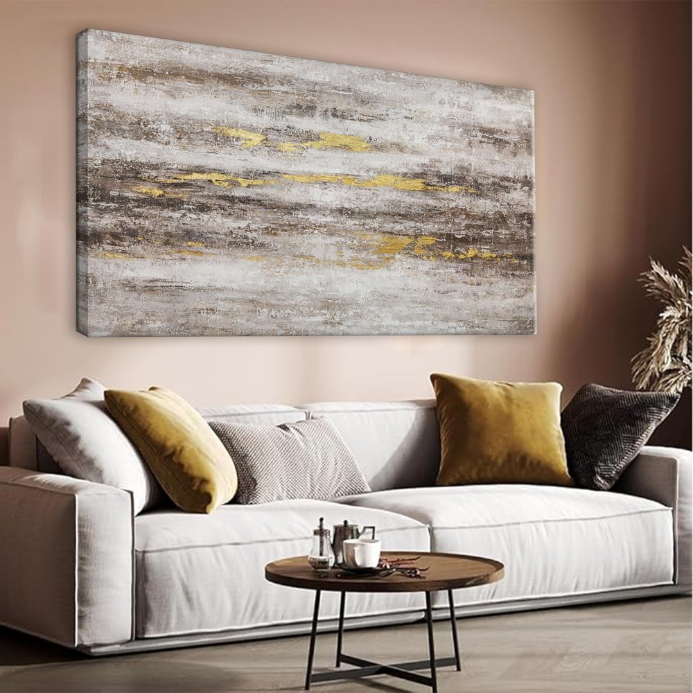 Abstract Canvas Art Wall Decor Modern Artwork Maximalist Decor Picture Contem…