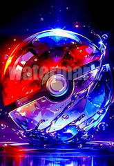 POKE BALL POKEMON SIZE 13»X19» home decor glossy photo paper premium #4