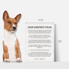 Inspirational Our Deepest Fear Poem Canvas Painting Framed Wall Art Decor for…