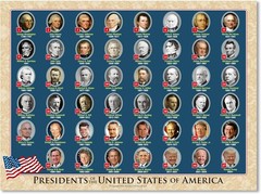 United State President Poster For Kids/Adults -Home Decor -Double Side Laminated