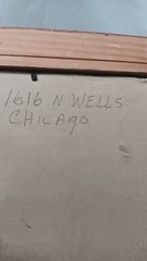 1616 N. Wells Chicago 17×14 Sketch Cityscape Wall Art Print By Pat Coffman Huss