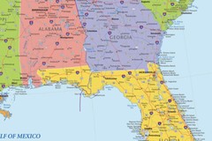 United States Map Atlas USA US Wall Print Poster Mural For Education Classroom