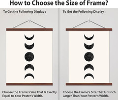 Magnetic Poster Hanger Frame for 8X12 8X10 8X8 Movie Music Posters Wall Art,Waln