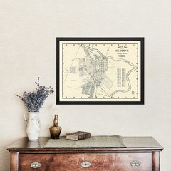 Old Map of Redding, CA 1920 – Vintage Redding California Art