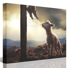 The Sacrifice of Jesus Picture Religious Christian Home Decor Print Gift