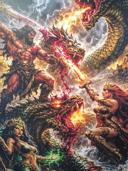 BARBARIAN POSTER FANTASY ART 12X18 MATE CARDSTOCK 130 lb NEW CONAN TARZAN 15A