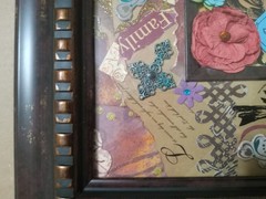 Family Motivational Wall Art with frame 17″× 11″, 2lb Wt, Pre Owned Looks Fine