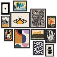 97 Decor Vintage Eclectic Wall Art Collage – UNFRAMED, Folk
