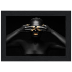 Premium Semi-Glossy Paper Wooden Framed Poster