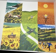 Canvas Wall Art, Art Poster Prints, Unframed, Nature, 6 Posters in pack, 8x12inc