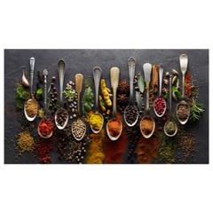 Canvas Painting Kitchen Grains Spices Spoon Peppers Posters Prints And Wall Art