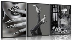 Modern Fashion Woman Wall Art Black and white 16″L x 12″W, Poster