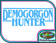 Stranger Things Demogorgon B Vinyl Sticker Wall Poster Window Car Laptop Movie
