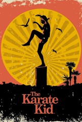 The Karate Kid – Movie Poster (The Crane / Sunset At Beach) (Size: 24″ x 36″)