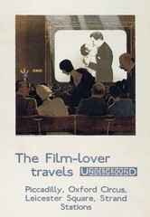 14506.Wall Decor Poster.Vintage Interior Art.The Film Lover Travel London