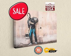 Banksy Canvas Print Son Of A Migrant Fine Art Wall Decor Ready To Hang