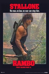 Rambo First Blood Part 2 II Alternate Bow Retro Art Print Poster 24×36