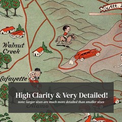 Old Map of San Francisco, CA 1932 – Vintage San Francisco Ca