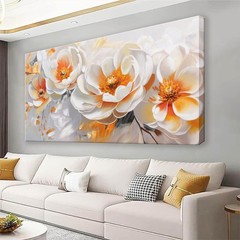 Large Wall Art For Living Room Floral Wall Artwork Modern Canvas Art Wall Dec…