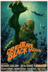 Creature From The Black Lagoon Movie English Horror Action Wall – POSTER 20″x30″