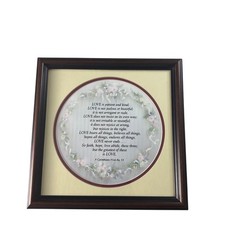 Dicksons Framed Wall Art Love Chapter 1 Corinthians 13 Brown Religious Decor
