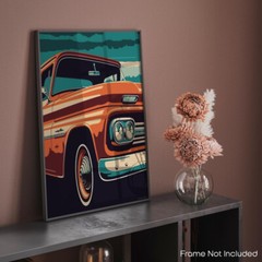 1962 Chevy C10 Poster Truck Posters Wall Decor Car Men 11×14 Inches Unframed