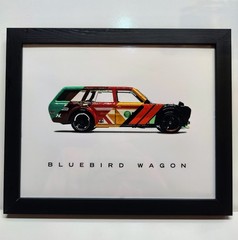 Custom Hot Wheels Art Print ’71 Datsun 510 Wagon «mashup» STH/Multiple Deco’s