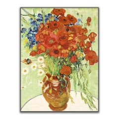 Vincent Van Gogh Vase With Cornflowers And Poppies Poster Van Gogh Impression…