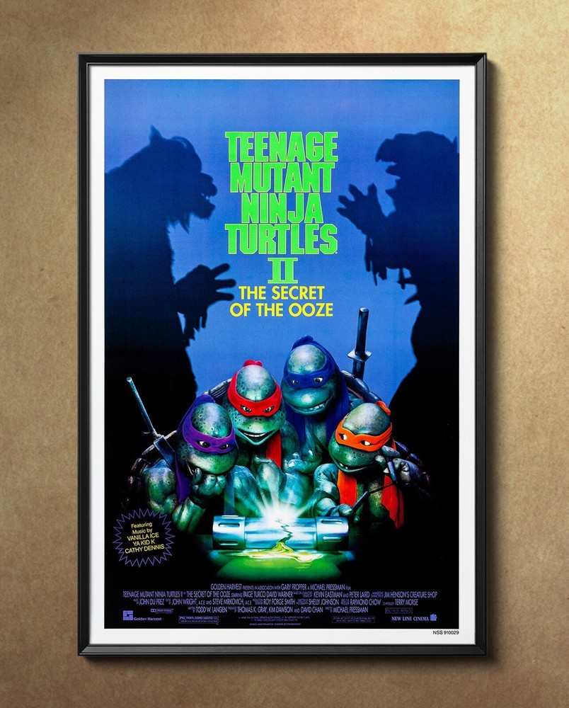 Teenage Mutant Ninja Turtles II 1991 Movie Poster 24″x36″ Glossy Unframed 9138