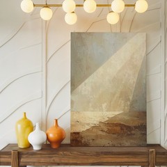 Canvas Wall Art a Minimalistic Horizontal Composition Featuring a Textured