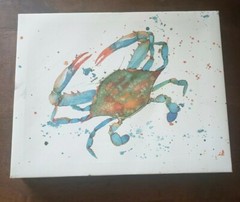 Crab Sea Ocean Canvas Print Home Decor- 11 1/4″×14″