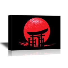 wall26 – Canvas Wall Art – Torii the Traditional Japanese Gate – 32×48 inches