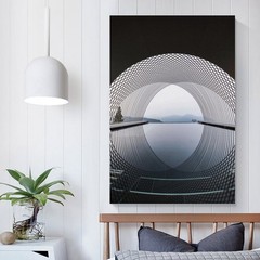 Art Poster Unique Architecture Unframed Inside Canvas Decor 12×18 Inch 1-Piece
