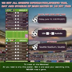 AhfuLife Large World Soccer Tournament Schedule Poster, A2 Size-23.3″ x 16.5″…