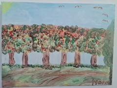 My Son’s First Picture «AUTUMN» Acrylic on Canvas – 40x30cm –
