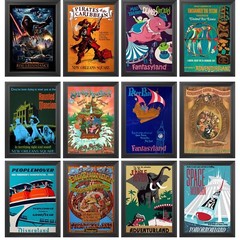 Disneyland and Disney World Attraction Posters 12″x18″ ~~ CHOOSE YOUR OWN