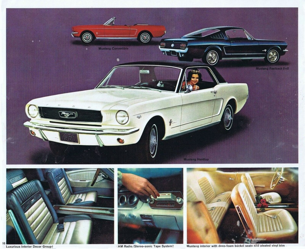 Ford 1966 Ford Mustang Brochure 20×30 inch poster