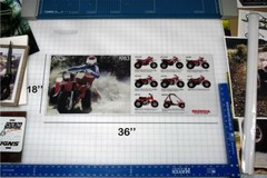 1984 Honda ATC Line Up Flyer Poster Banner Ad OEM Brochure Specs