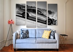5.0 Mustang Canvas Print Set – Ready To Hang Ford Mustang Wall Art Home Decor