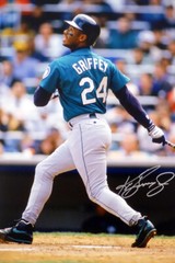 Ken Griffey Jr Home Run Hit Art Wall Indoor Room Outdoor Poster – POSTER 20×30