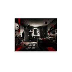 Frozen at 3:17 – Surreal Dream Intrusion Abstract Poster