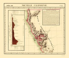 Historic State Map – California – Vandermaelen 1810 – Vintage Wall Art