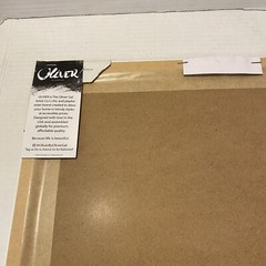LOUIS VUITTON OLIVER GAL Glass ART FRAMED 16″ X 16″ GOLD FOIL EMBELLISHED – NEW