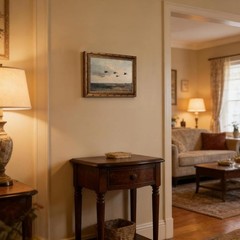 Vintage Farmhouse Duck Wall Art for Living Room, Rustic Flying Ducks Landscap…