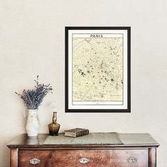 Old Map of Paris 1901 – Vintage France Art Wall Decor Print