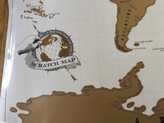 Scratch off Map of the WORLD, Travel Wall Art Poster, Large Map 32′ x 23»